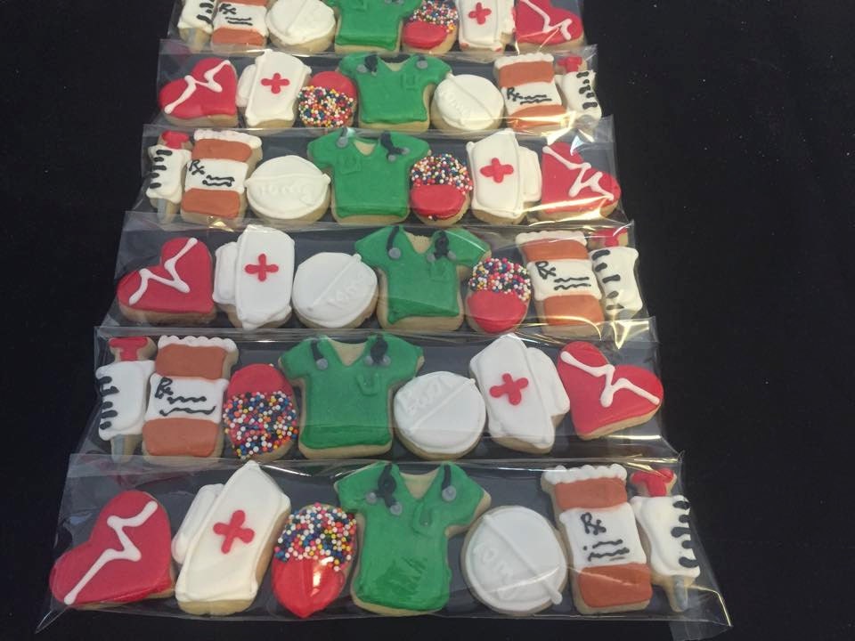 Thank you/Congrats Grad Nurse/Doctor Mini Sugar Cookie Sleeves