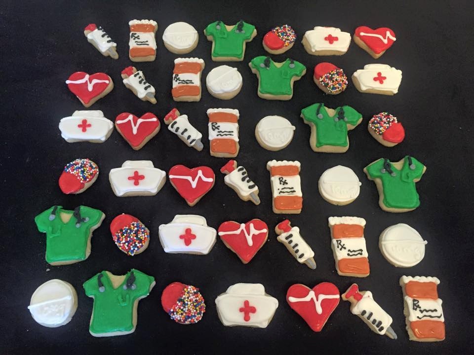 Thank you/Congrats Grad Nurse/Doctor Mini Sugar Cookie Sleeves