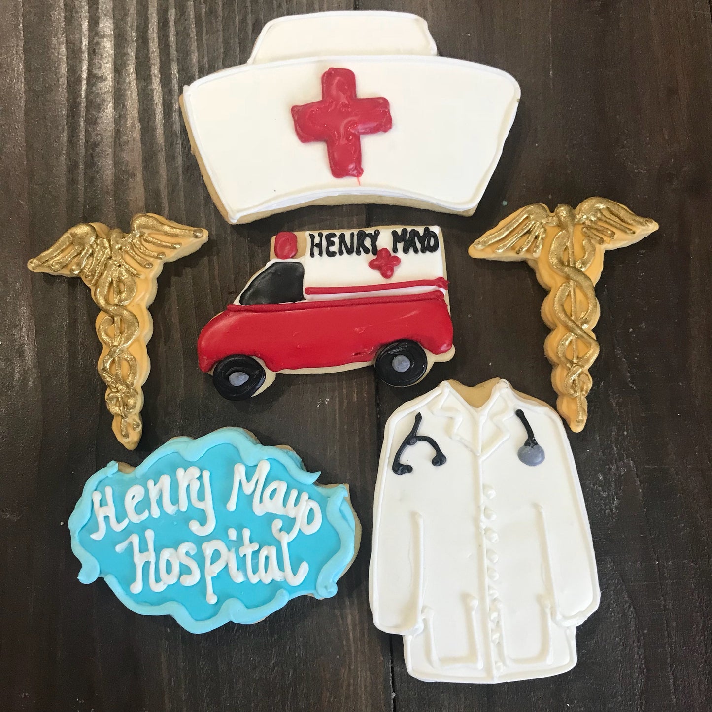 Thank you Docter/Nurse cookies for a tray