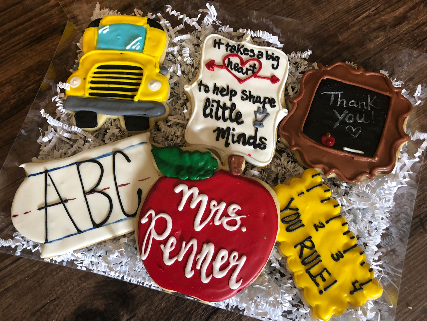 Teacher Appreciation Day Cookies- Sugar Cookie Box - Teacher Appreciation Gift- Teacher Appreciation Day Present