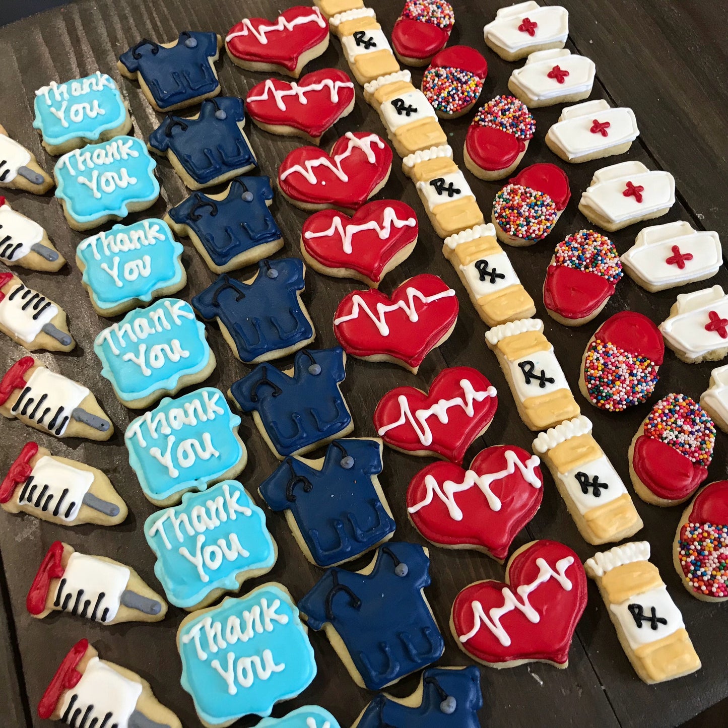 Thank you Docter/Nurse cookies for a tray