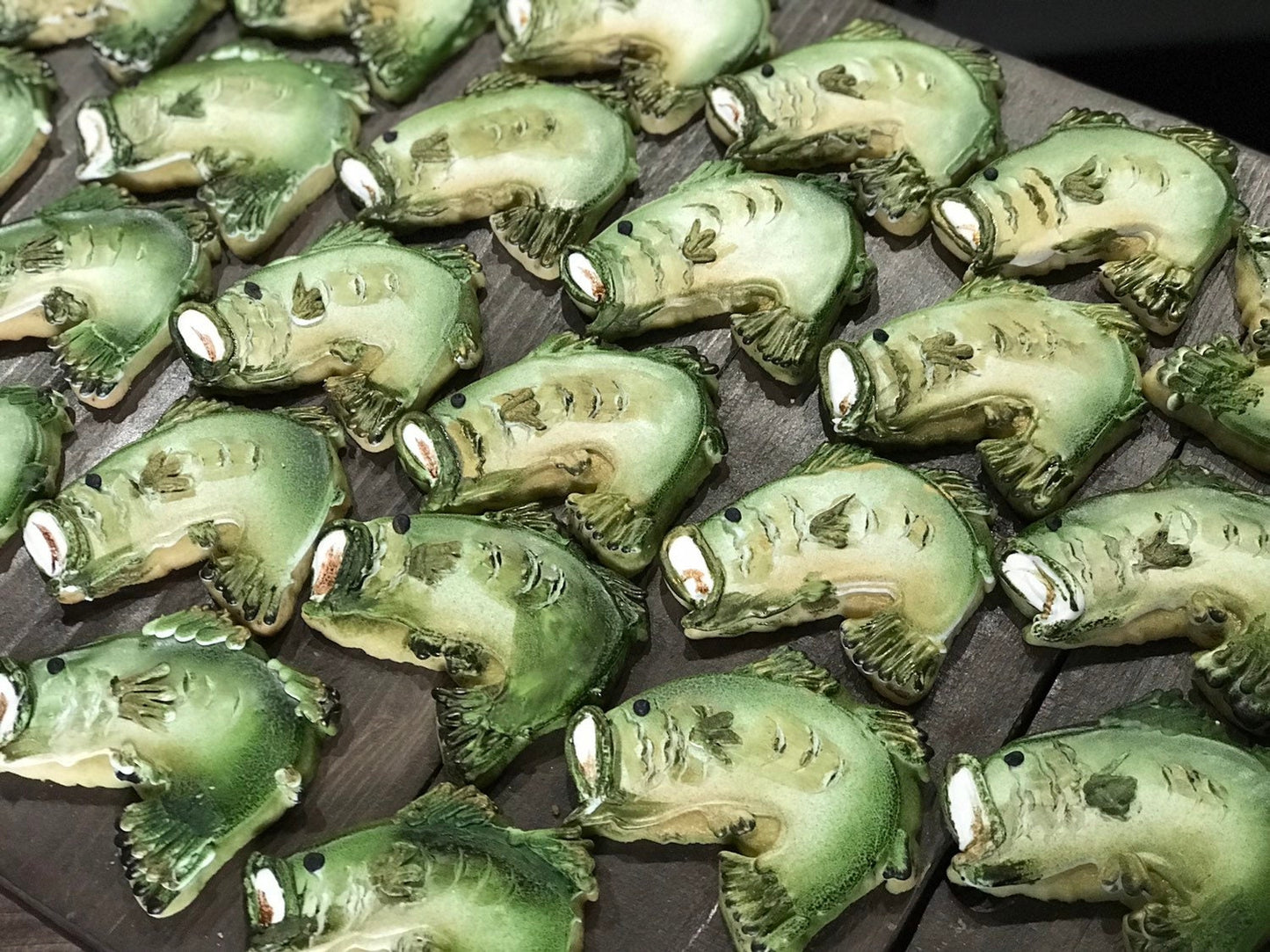Fishing Bass Cookies, Birthday, Fathers Day, Retirement Gift