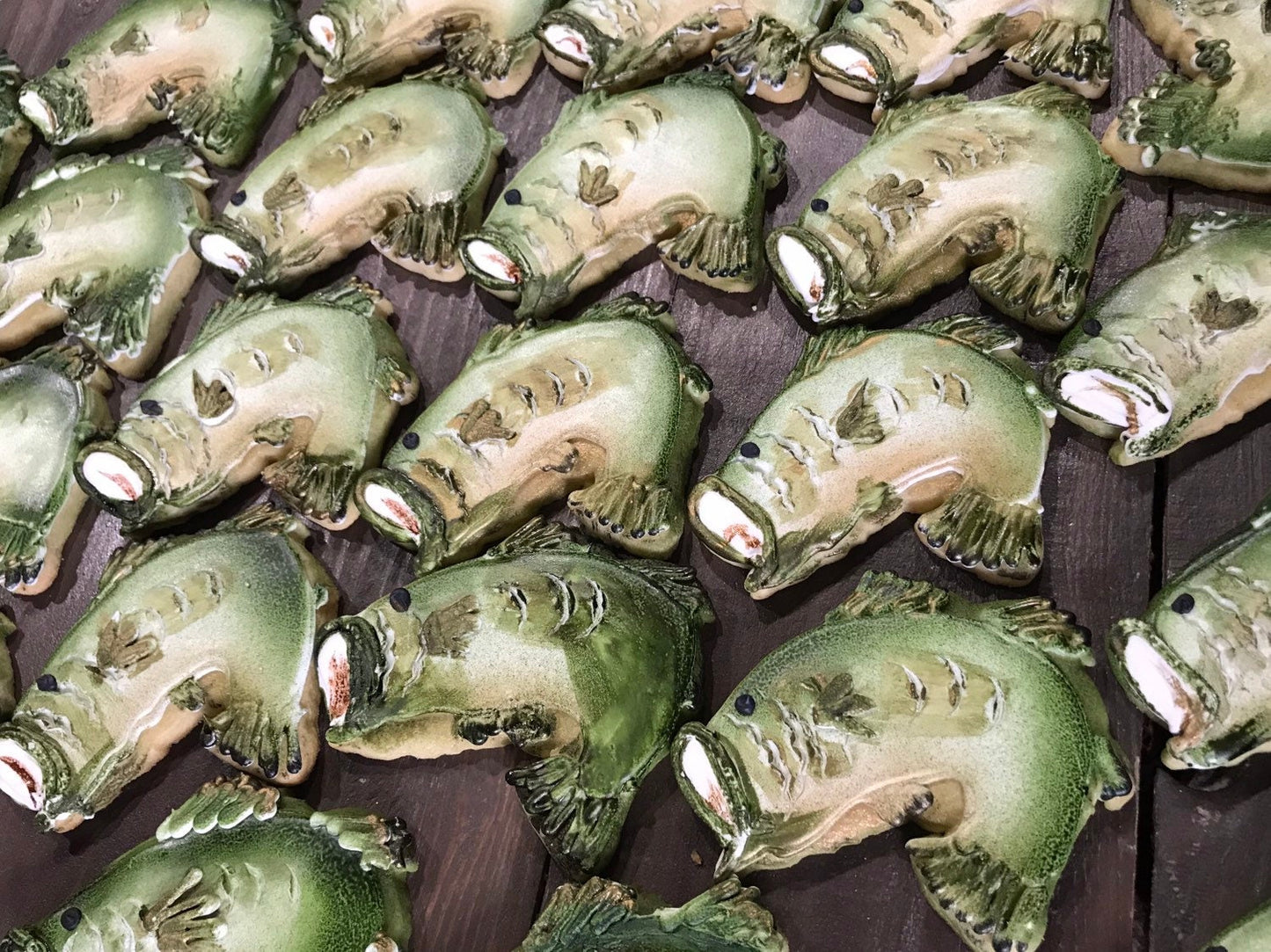 Fishing Bass Cookies, Birthday, Fathers Day, Retirement Gift