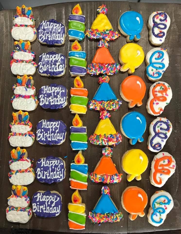 Small Birthday cookies (3 dozen)