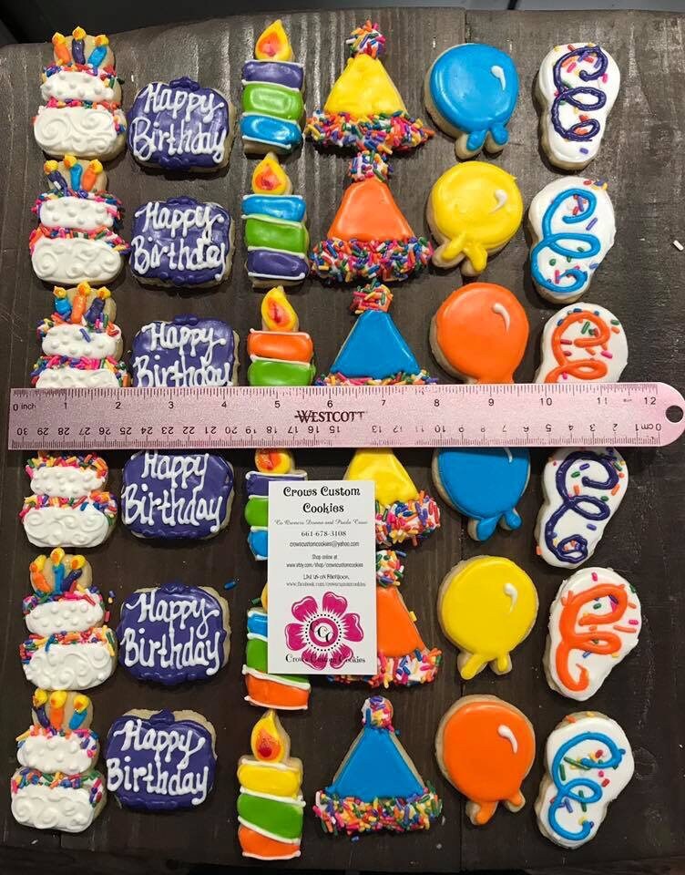 Small Birthday cookies (3 dozen)