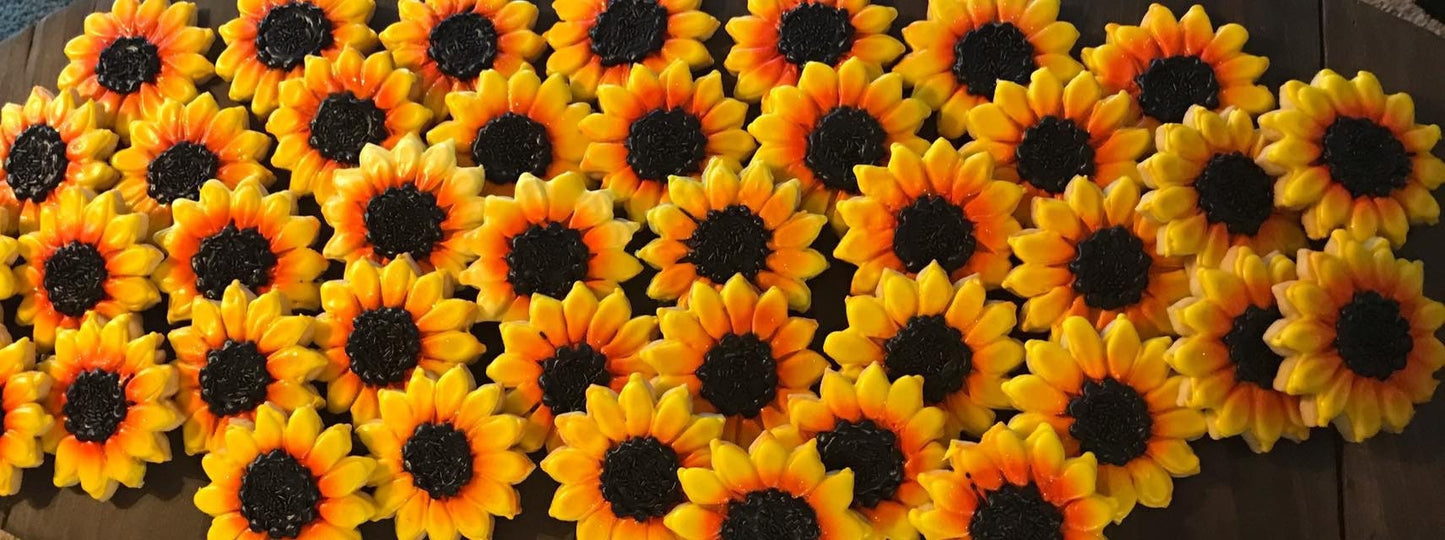 Sunflower Sugar Cookies 1 dozen large