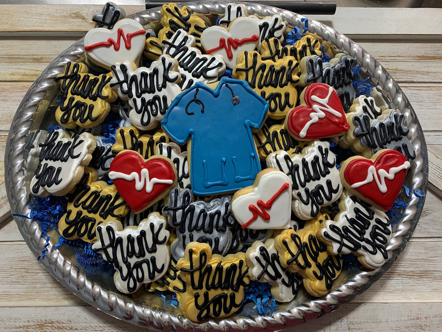 Thank you DOCTOR/NURSE cookies for a tray.