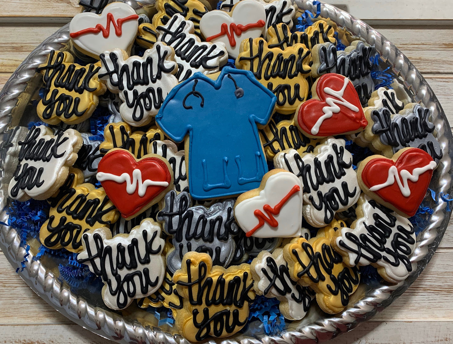Thank you DOCTOR/NURSE cookies for a tray.