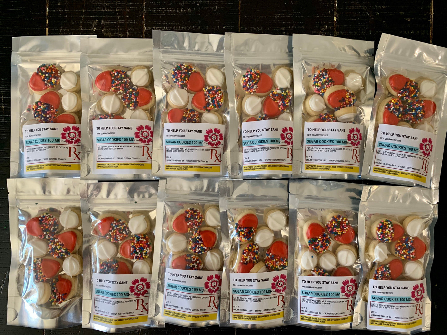 Thank you DOCTOR/NURSE cookies pill packs 12 packs total