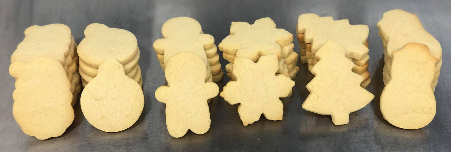 Undecorated Christmas Sugar Cookies 3 Dozen