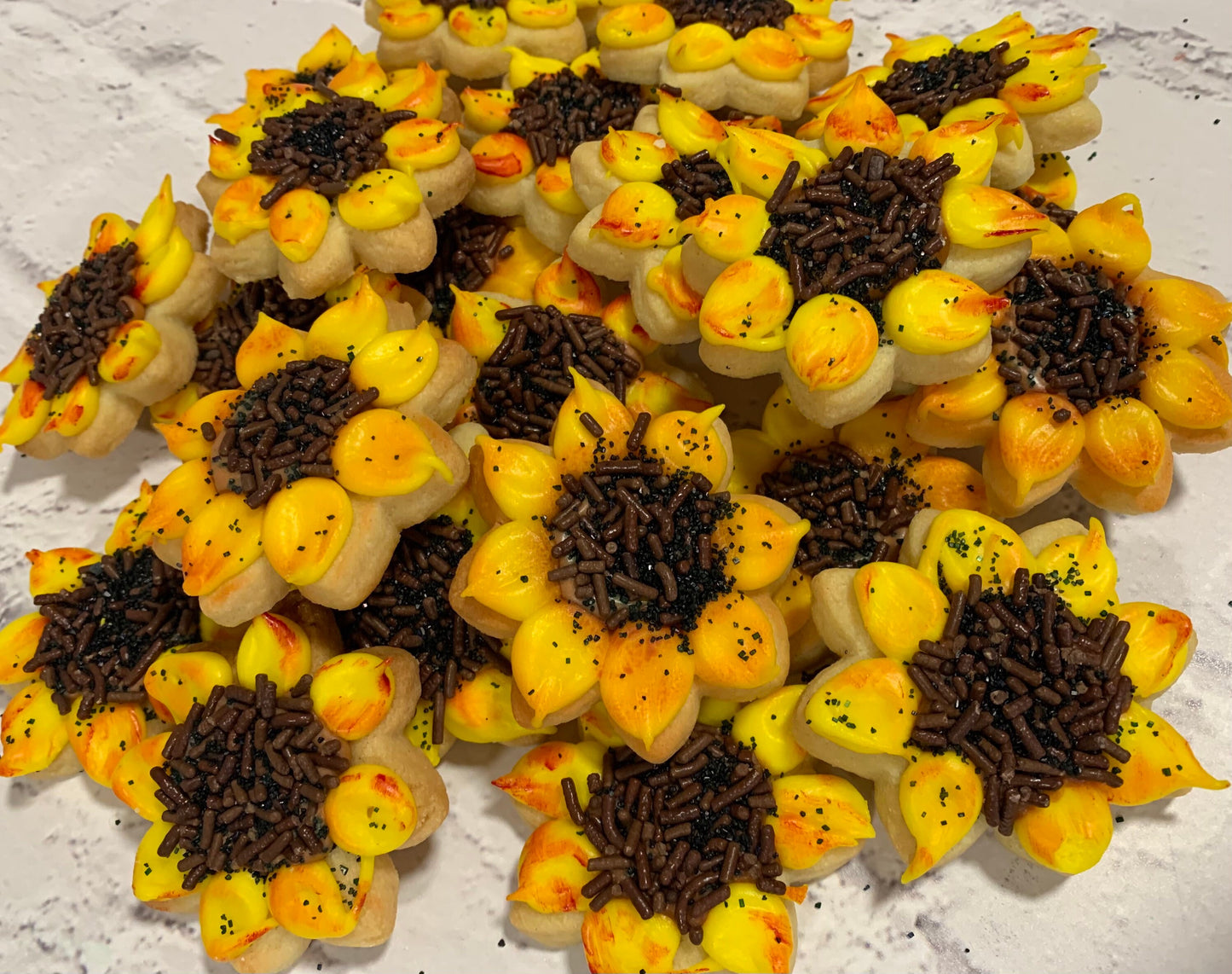 Sunflower Sugar Cookies