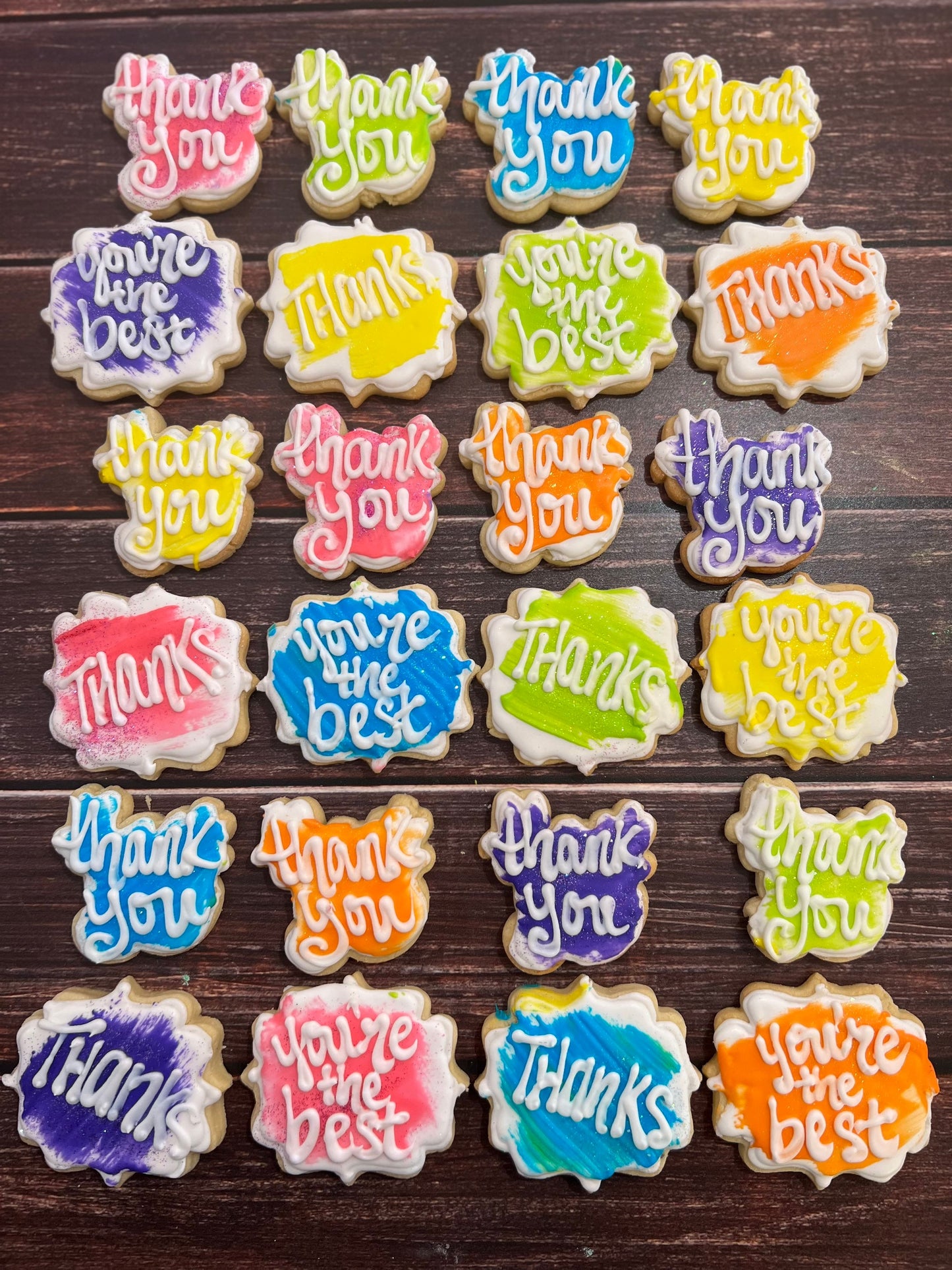 Thank You Sugar Cookies by the dozen