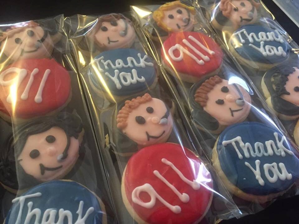 911 Dispatcher Sugar Cookie Sleeves