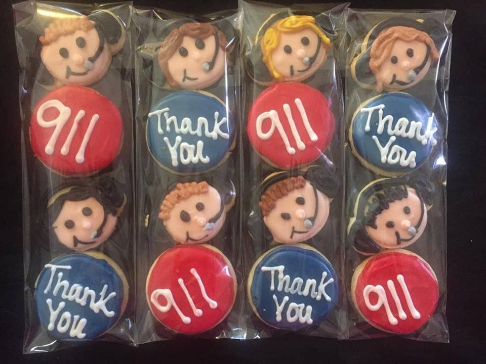 911 Dispatcher Sugar Cookie Sleeves