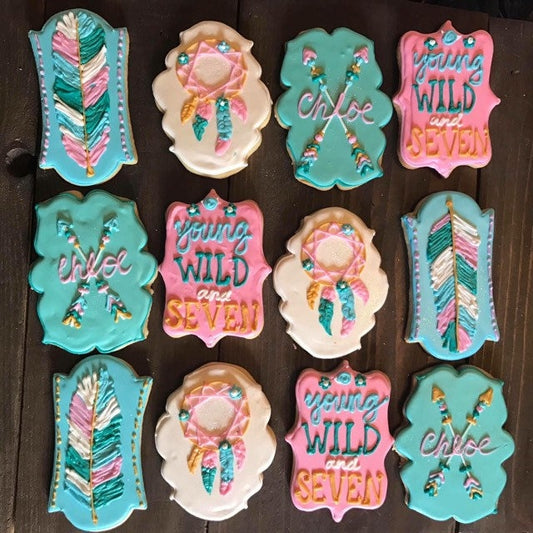 Boho/ Wild One Cookie Individually Wrapped Party Favors