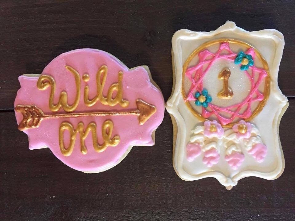 Boho/ Wild One Cookie Individually Wrapped Party Favors