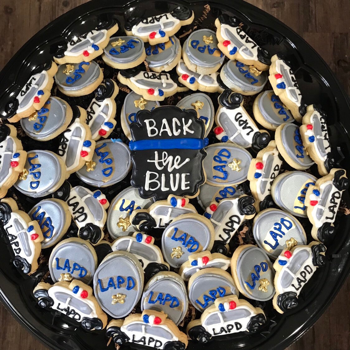 Back the Blue Cookies for Tray