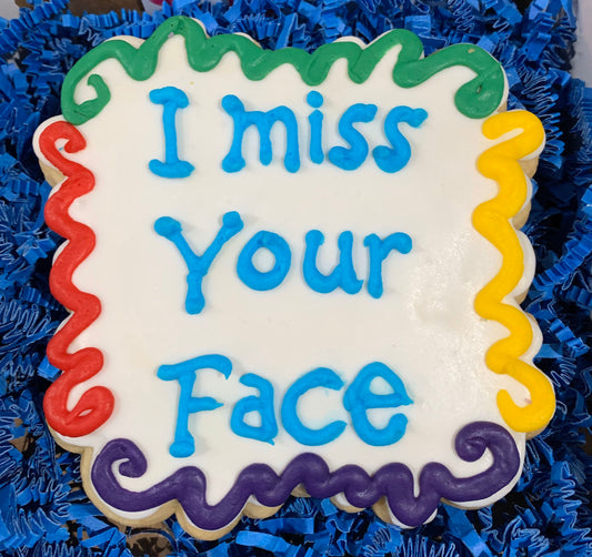 I MISS YOUR FACE Sugar Cookie Gift Box