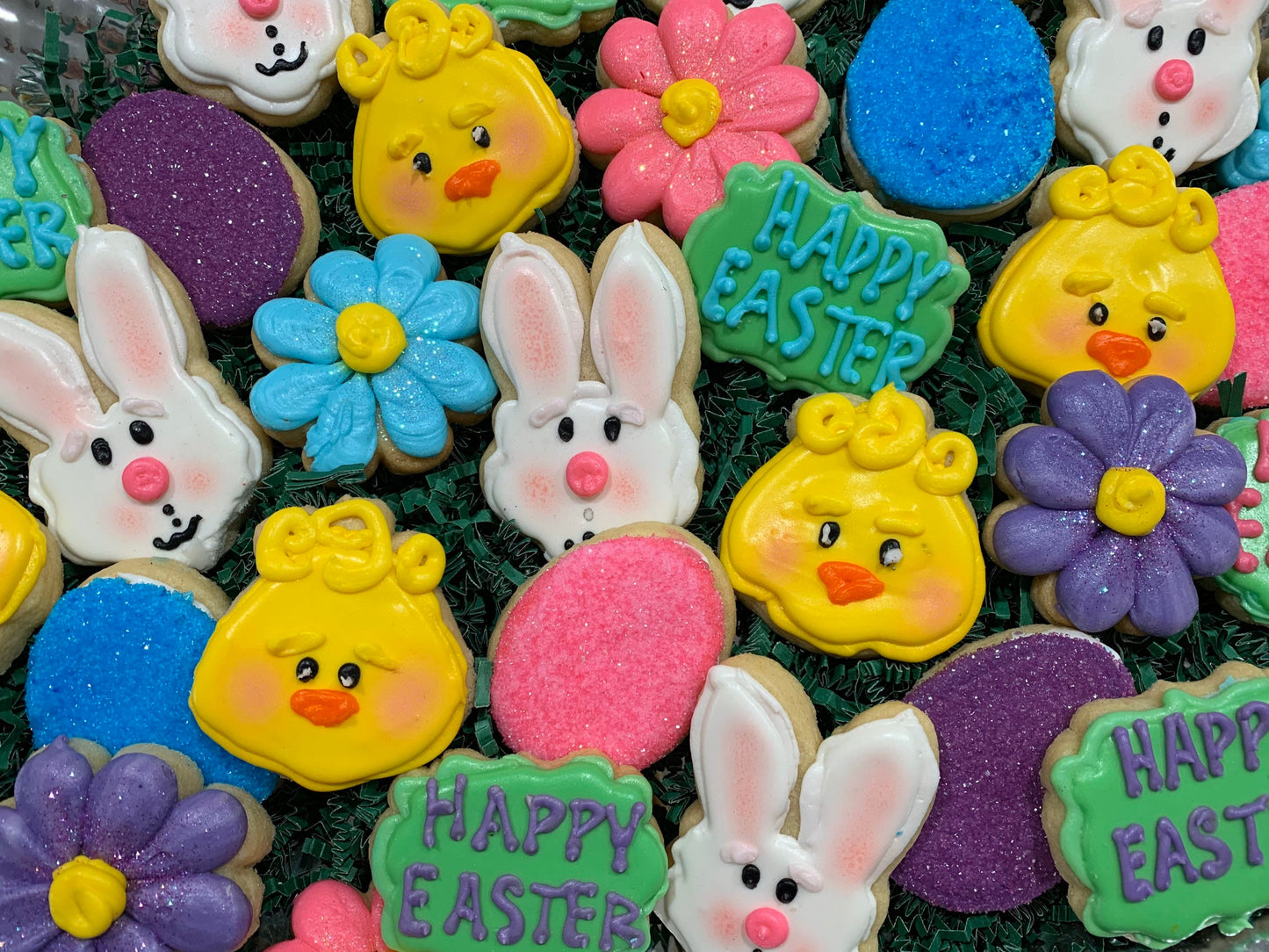 Easter Sugar cookies Eggs, Bunnies and Chicks