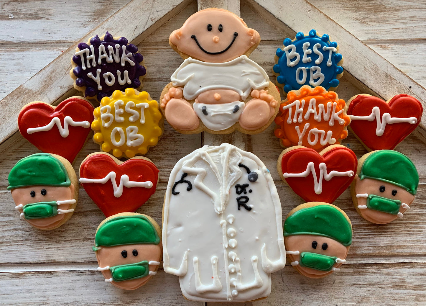 Thank you OB/GYN Doctor Sugar Cookies