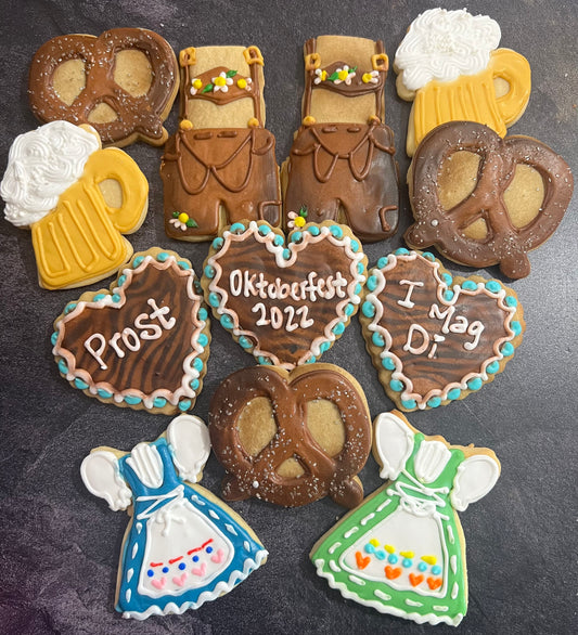 Oktoberfest sugar cookie favors