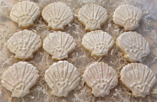 Shell Wedding, individually wrapped Favor Sugar Cookie