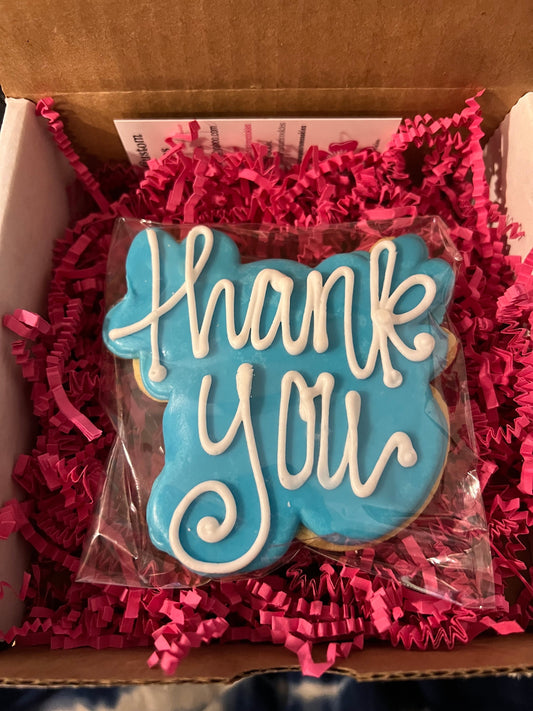 Thank You  Cookie shipped with gift note