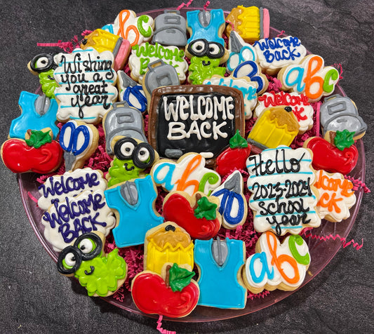 Back to school- Teacher Appreciation - School Sugar Cookies - Teacher Gift